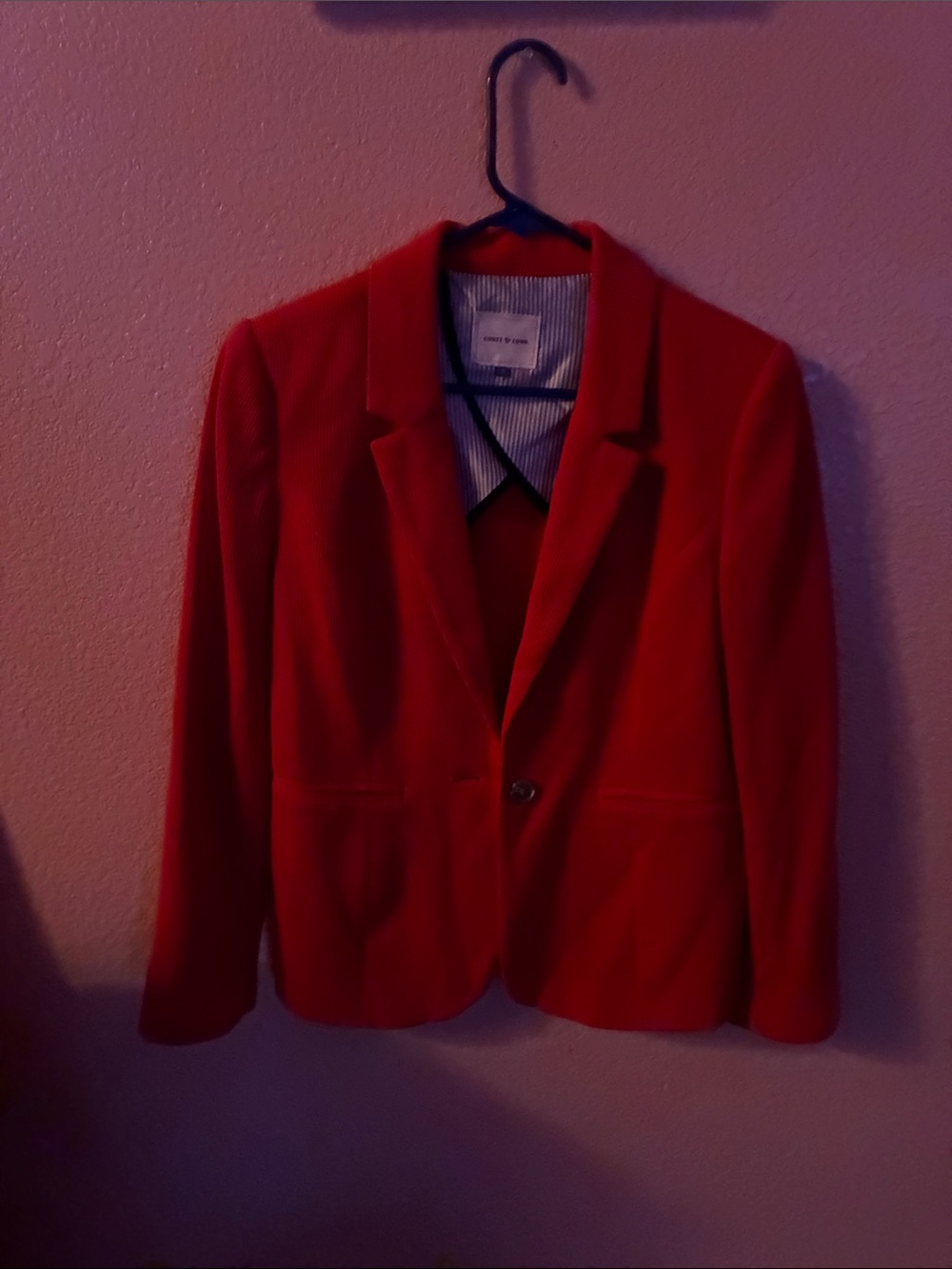 COURT & ROWE Bright Red Single-Button Blazer - Picture 5 of 10